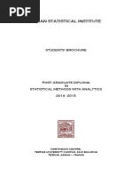 Indian Statistical Institute: Students' Brochure