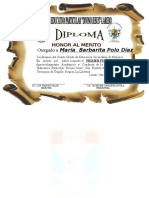 Diploma Maria Polo Vera