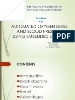 Automated Oxygen Level and Blood Pressure Using Embedded Systems
