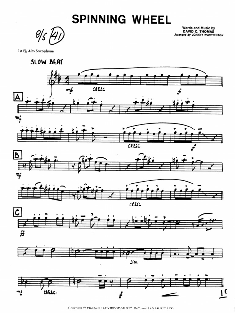 Spinning Wheel Big Band PDF PDF