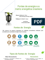 Fontes de energia no Brasil