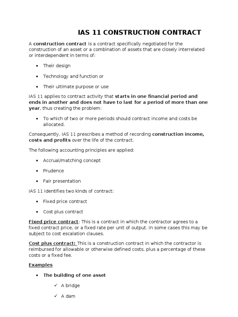 Construction Contract Accounting Overview | PDF | Cost | International ...