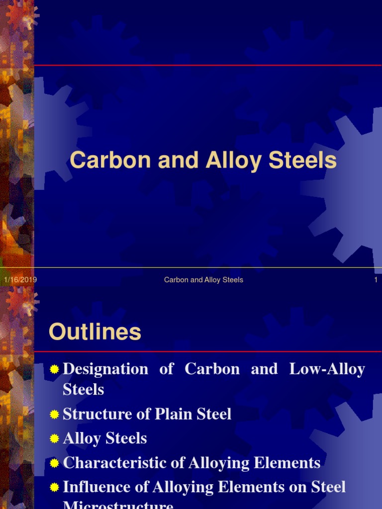 Carbon and Alloy Steel Overview | PDF | Steel | Heat Treating