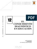 U.D. 12 El Conocimiento Diagnostico en La Educacion