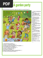 Picture Description A Garden Party One On One Activities