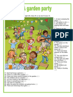 Picture Description A Garden Party One On One Activities