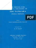 Pristine Pure Philosophy Sankara Siddhanta