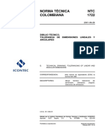 NTC 1722 Dibujo Técnico. Tolerancia de Dimensiones Lineales y Angulares.pdf