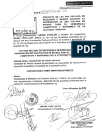 Congresista Israel Lazo (FP) - Proyecto de Ley Que Declarar de Necesidad e Interés Nacional La Priorización de Una Política de Estado Para El Desarrollo Competitivo y Sostenible de La Actividad Turística.