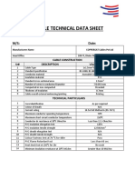 Cable Technical Data Sheet: M/S: Date