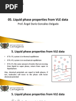 Properties of Liquid Phase From VLE