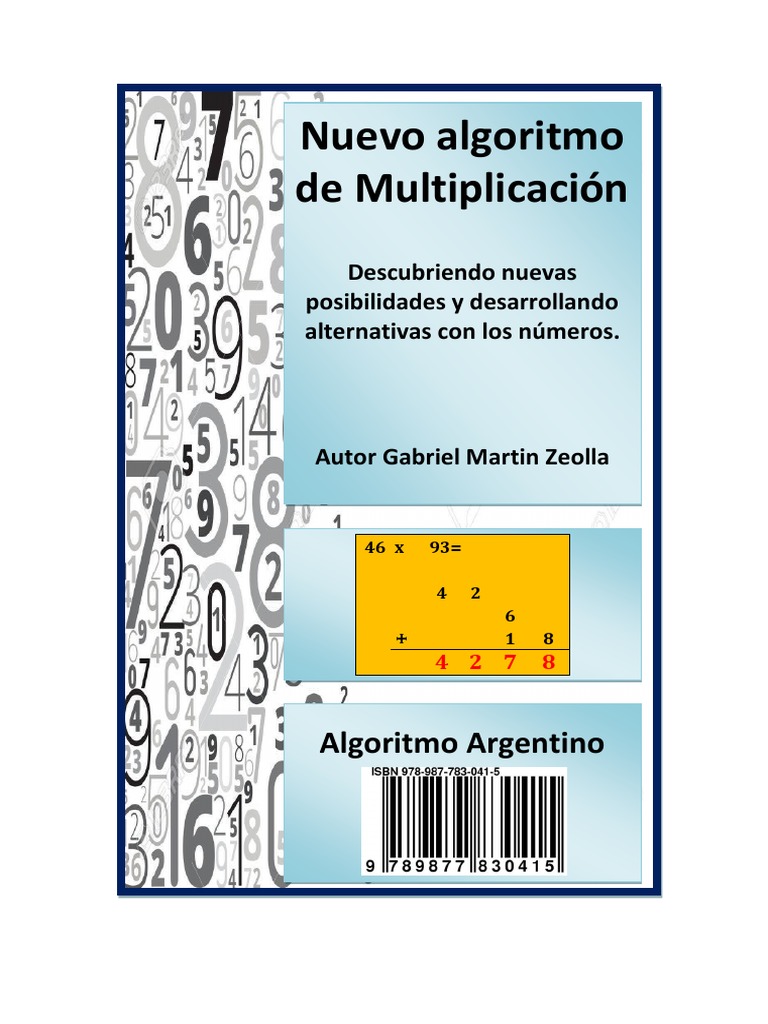 Nuevo Algoritmo de Multiplicación | PDF | Sustracción | Multiplicación