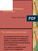 The Global Marketing Environment: Friday, November 3