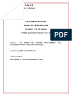 Tesis U. de Alicante. La Mujer en El Crimen Organiz. Rol y Posición