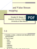 5-S and Value Stream Mapping: Douglas M. Stewart, Ph.D. Anderson Schools of Management University of New Mexico