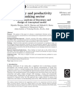 Efficiency and Productivity of Banking S PDF