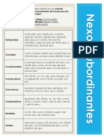 Nexos Coordinantes y Subordinantes