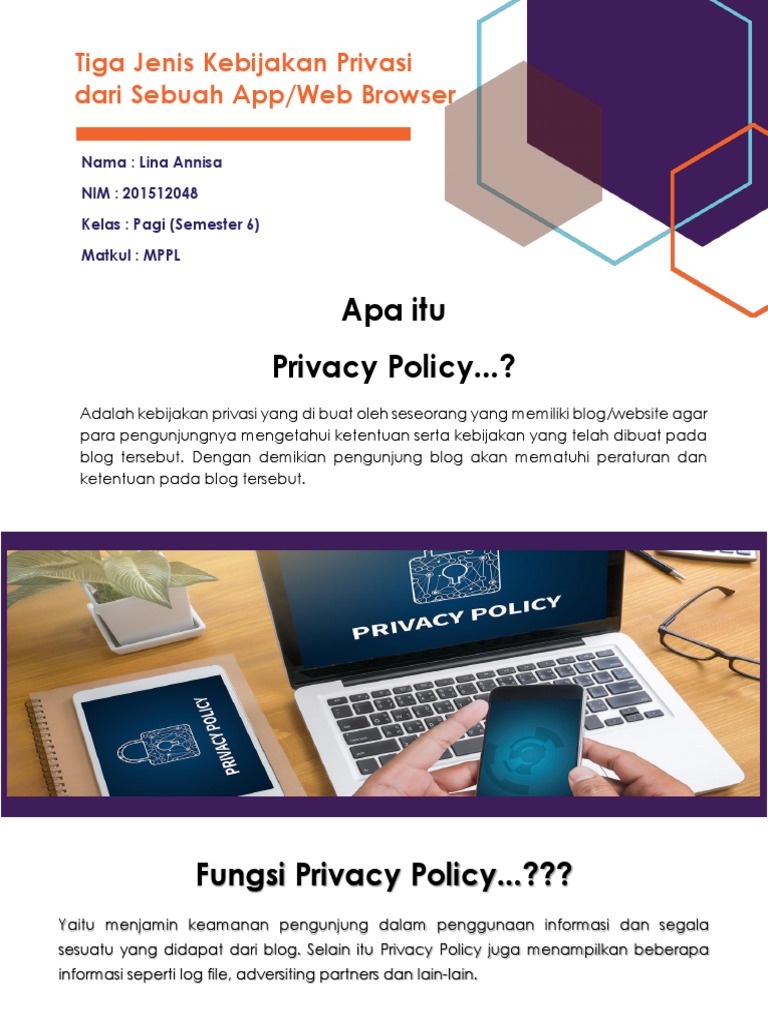 Apa Itu Privacy Policy... ?: Tiga Jenis Kebijakan Privasi Dari Sebuah ...