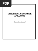 Universal Governor Appartus