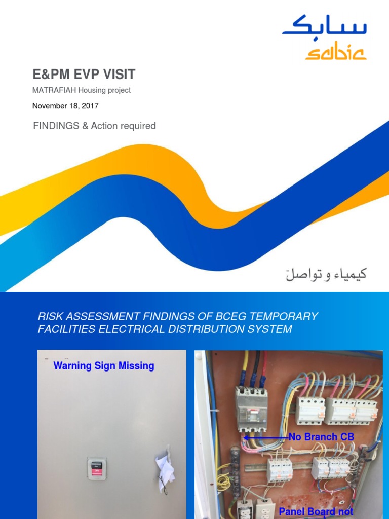 BCEG Electrical Risk Assessment Findings | PDF | Electrical Wiring ...