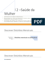 Relação Do Distúrbio Menstruais Com o Desempenho Físico