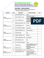 Jadwal Mengawa (1 LB)