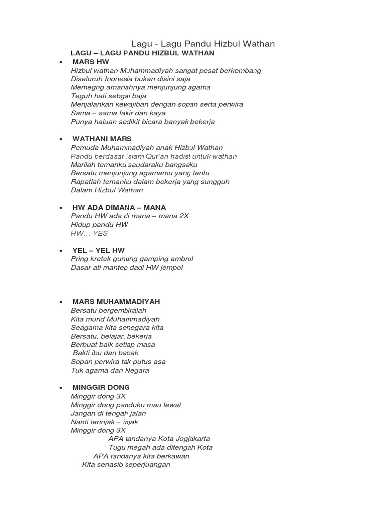 Lagu Hw Pdf