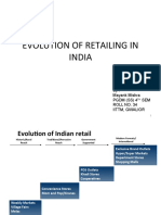 Evolution of Retailing in India