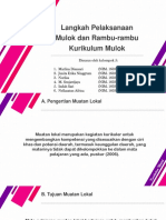 Langkah Pelaksanaan Mulok Dan Rambu-Rambu Kurikulum Mulok