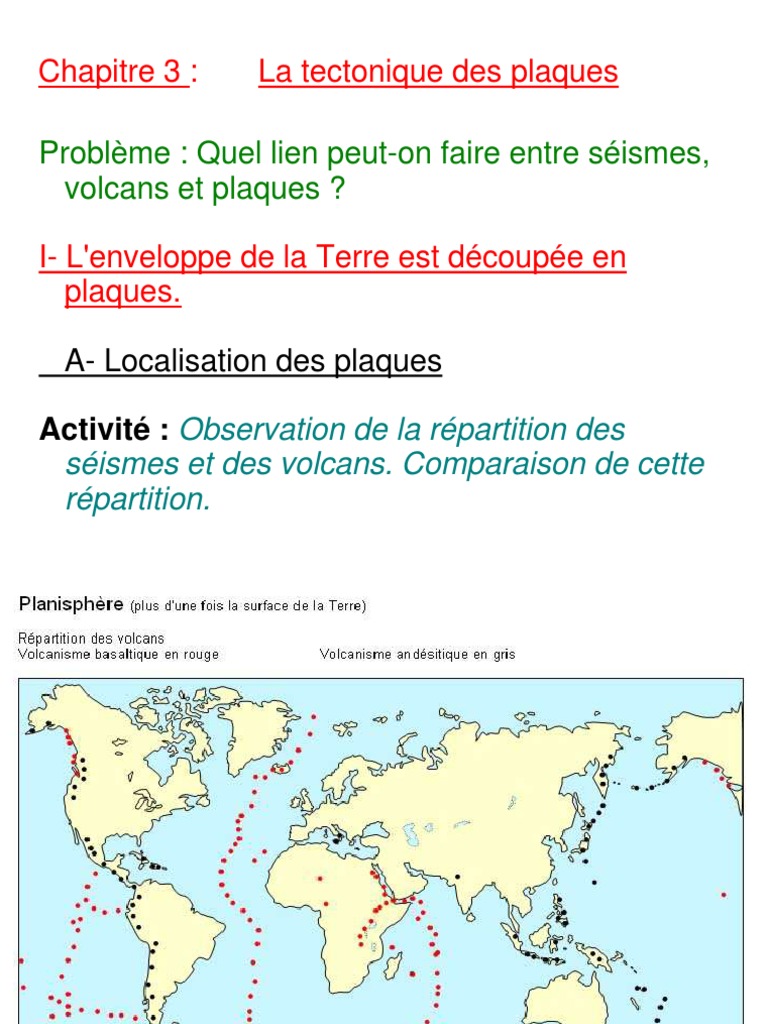 Devoir Maison Svt 4ème Séisme Pdf Seisme Et Tectonique | PDF | Tectonique des plaques | Crevasse
