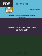 Afp Awards And Decorations Ppt Orders Decorations And Medals