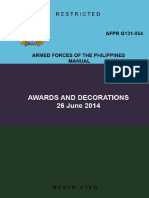 Awards and Decoration Afpr G 131-054 PDF