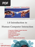 1-Introduction To HCI - VLE PDF