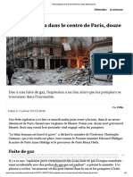 Forte Explosion Dans Le Centre de Paris