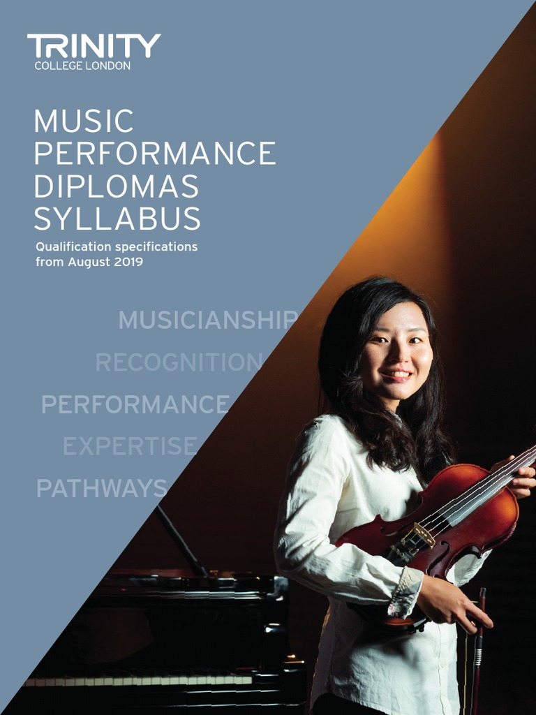 Music Performance Diplomas Syllabus From August 2019 | PDF | Double ...