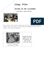 Scriptwriting: Film: Scriptwriting in The Classroom