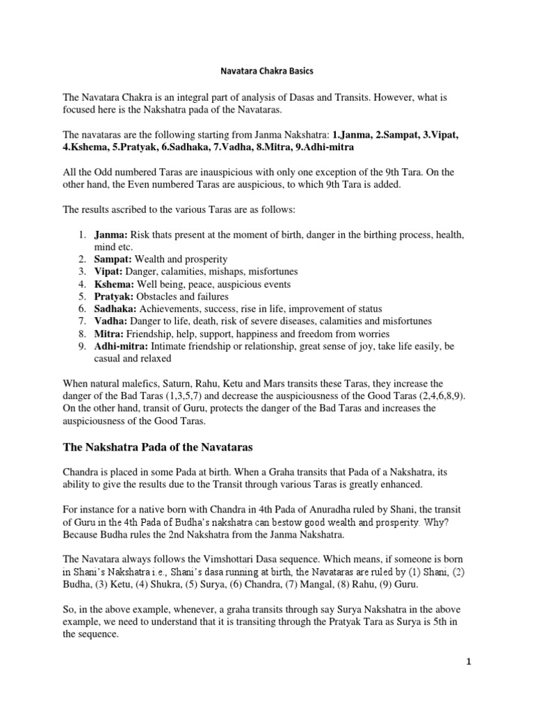 Navatara Chakra Basics | PDF | Divination | Esoteric Cosmology