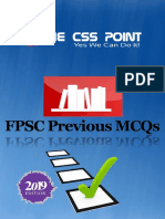 Important FPSC Previous MCQs Updated