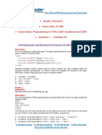 Vendor: Microsoft Exam Code: 70-480 Exam Name: Programming in Html5 With Javascript and Css3 Question 1 - Question 50