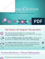 Chicago Citation - Report in Research