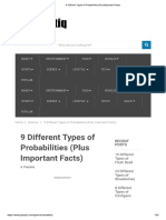 9 Different Types of Probabilities