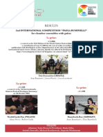 2nd International Competition for Chamber Ensembles with Guitar
