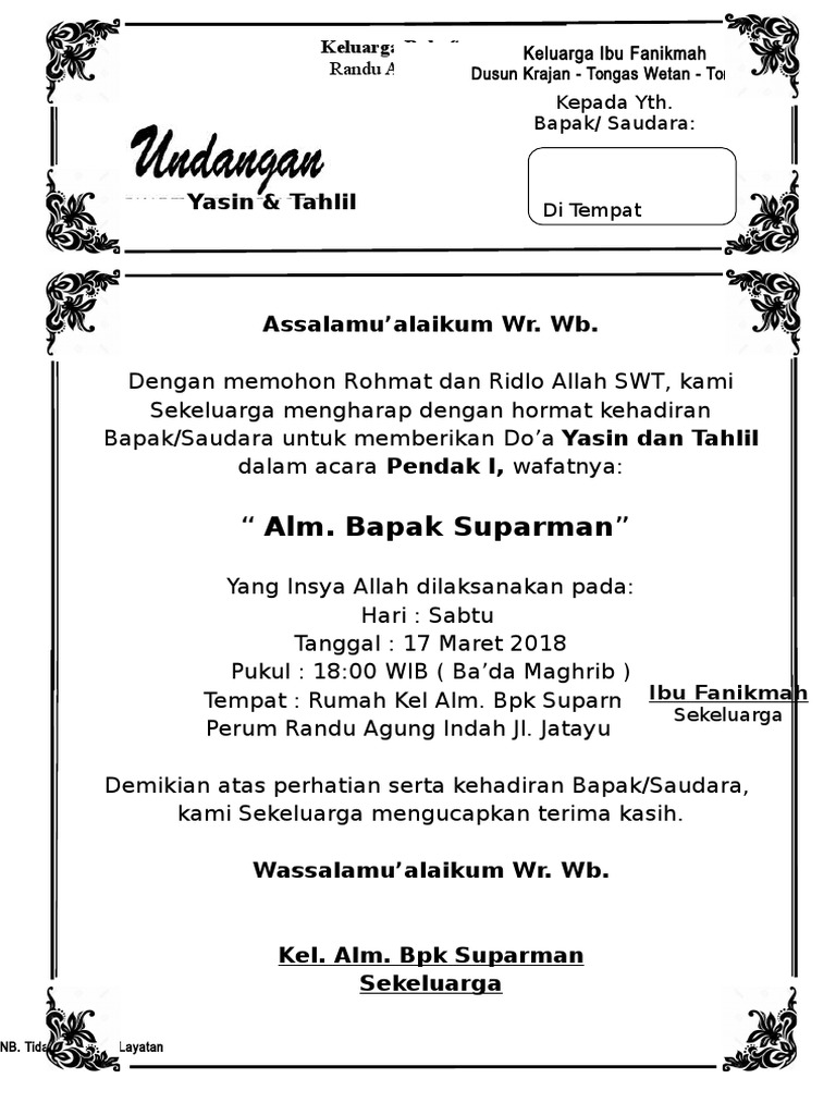Do A Tahlil Pendak 1
