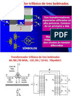 Transformador trifásico de tres bobinados, circuitos eléctricos 