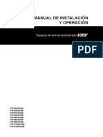 FXFQ-A 3PES320142-1E Installation and Operation Manual Spanish