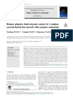 Robust Adaptive Fault-Tolerant Control of a Tandem Coaxial Ducted Fan Aircraft With Actuator Saturation