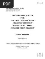 Preparatory Survey FOR The Chao Phraya River Crossing Bridge at Nonthaburi 1 Road Construction Project