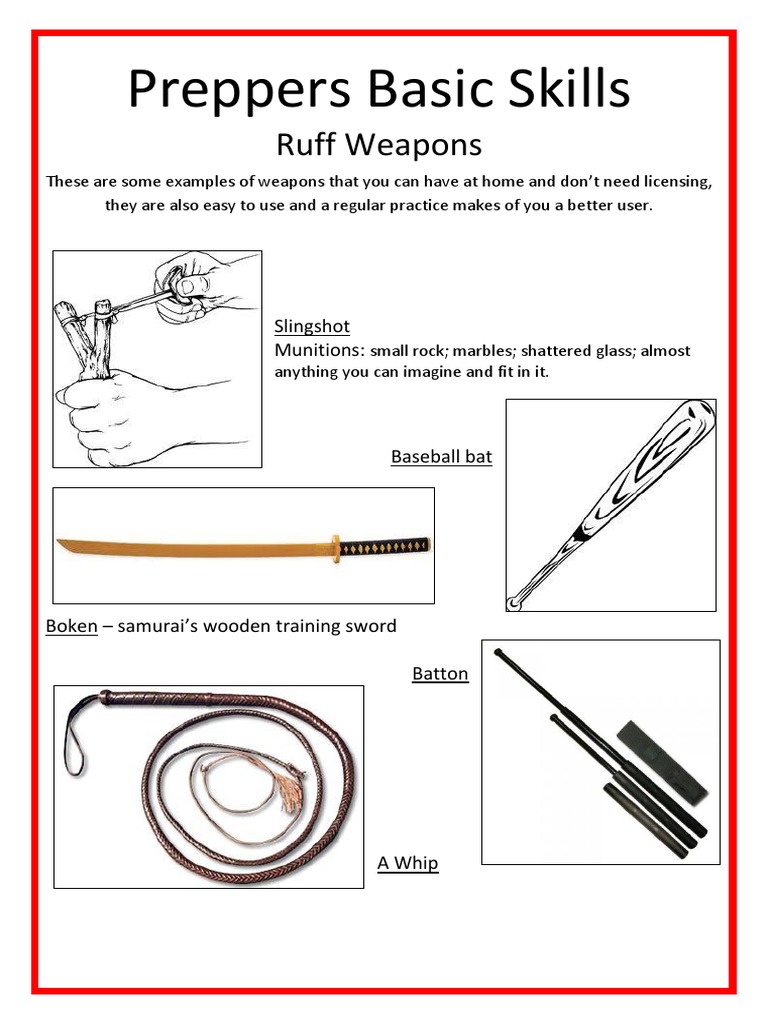 Preppers Basic Skill Weapons | PDF