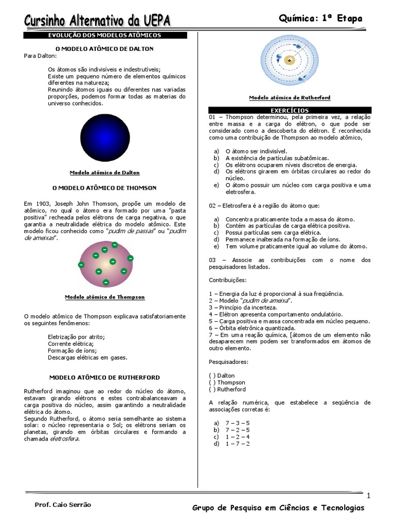 Grátis: Apostila Química 3 série do Ensino Médio Paginada - Material Claro  e Objetivo em PDF para Estudo Rápido, image size:768x1024