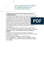 Cómo Configuro Un Cliente ESET Endpoint Antivirus Para Funcionar Como Servidor Mirror